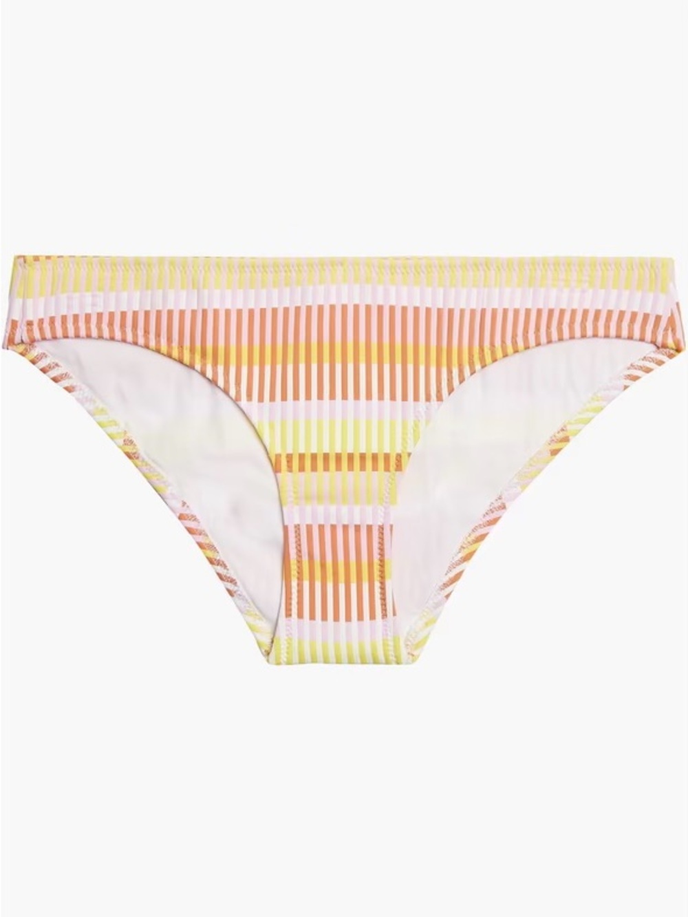 NWT SOLID & STRIPED ‘Desi’ Low-Rise Bikini Briefs in “Sorbet Technicolor Mosaic”